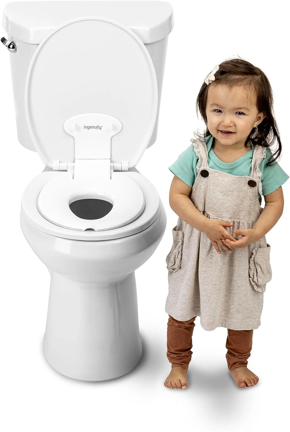 Ingenuity, Flip & Sit Potty, Asiento Semipermanente, Fácil Instalación, Para Mayores de 18 Meses - Image 6