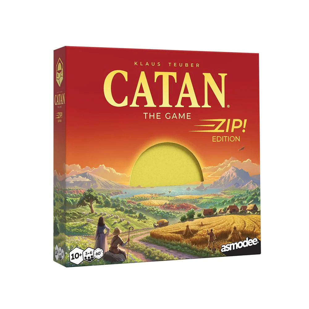 CATAN Zip! | Travel Strategy Game | Ages 10+ | 3-4 Players | 1 Hour Playing Time