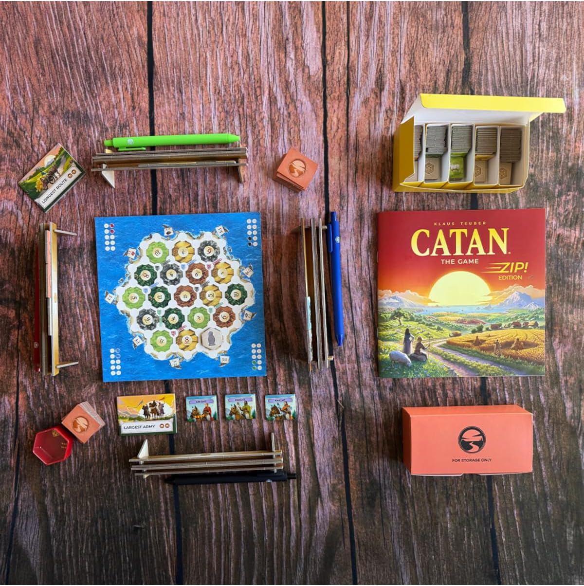 CATAN Zip! | Travel Strategy Game | Ages 10+ | 3-4 Players | 1 Hour Playing Time - Image 2