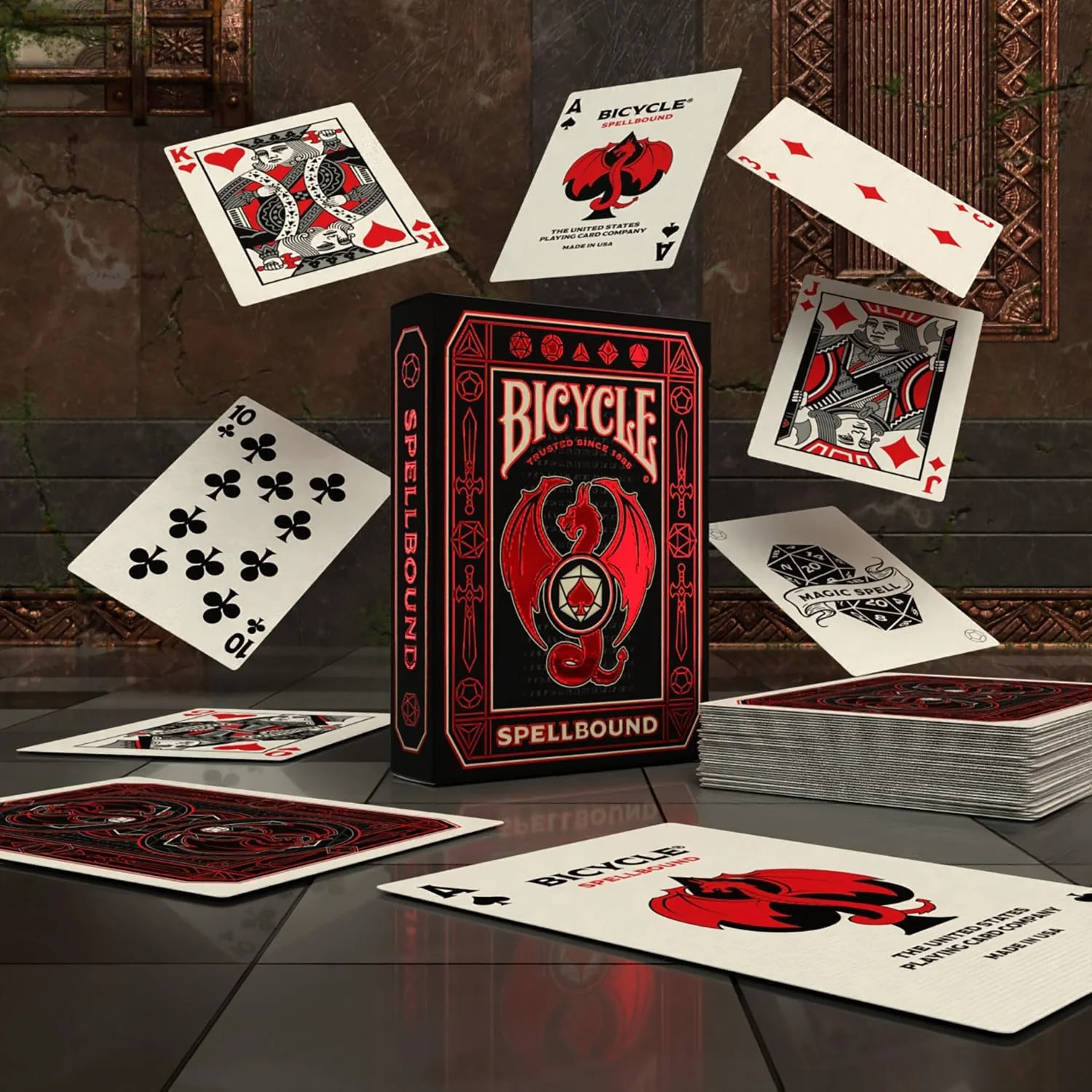Bicycle Spellbound (Designer Playing Cards, Poker, Skat...), Grey - Image 2