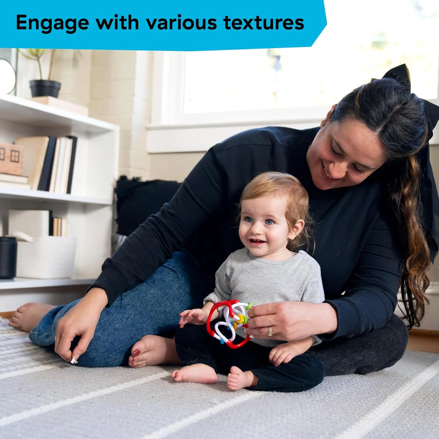 Baby Einstein Slide & Swirl Sensory Ball, Palla Multisensoriale con Perline Scorrevoli, dai 3 Mesi in su - Image 3