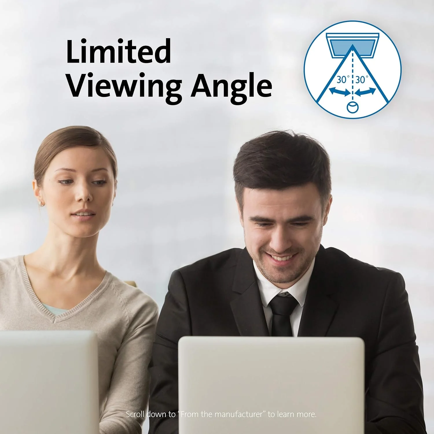 Kensington Magnetic Privacy Screen Filter - MagPro Magnetic 24 Inch 16:10 Monitor Privacy Screen Filter with Blue Light Filter, Anti-Glare Screen Protector (K58358WW) - Image 6