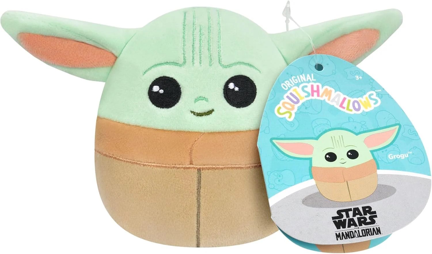Squishmallows Original Star Wars 12-Inch Mandalorian + 3.5-Inch Grogu Plush (2-Pack), Age 3+ - Image 4