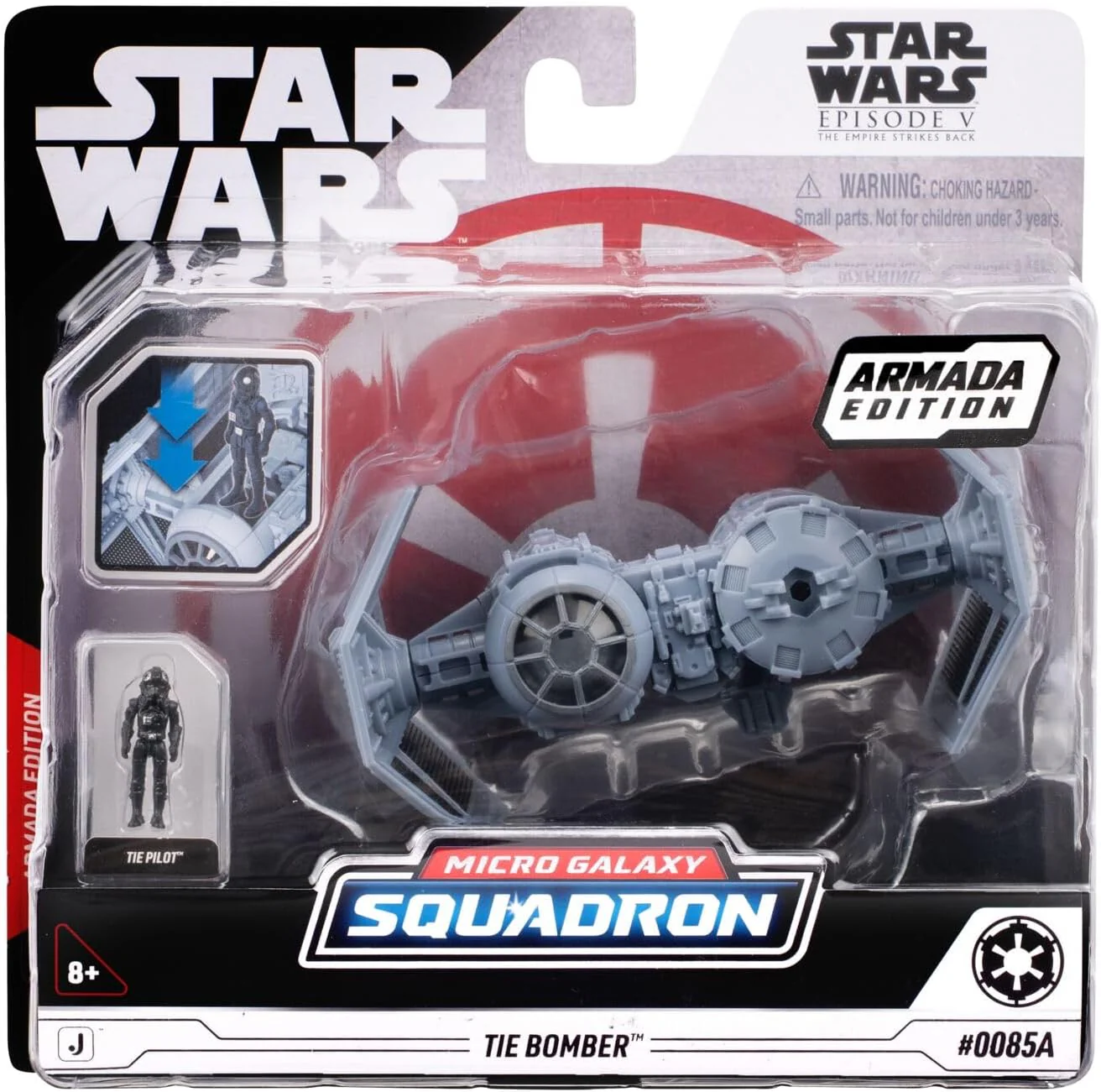 Star Wars Micro Galaxy Squadron TIE Bomber (Armada Edition) - 5-Inch Vehicle with Dual Cockpits, Bomb Bay, and 1-Inch Micro Figure Accessory - Image 6
