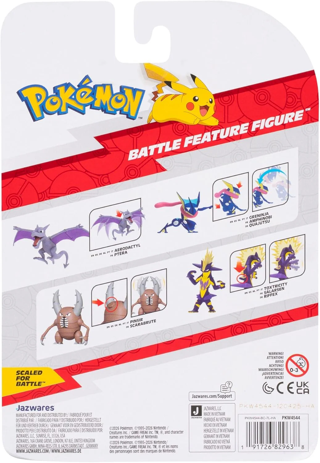 Pokémon Pinsir Battle Feature Figure - 4.5-Inch Pinsir Battle Ready Figure with Horn Attack - Image 5