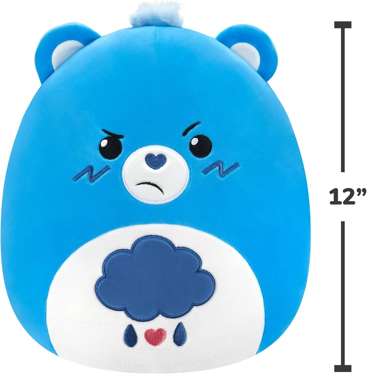 Squishmallows Care Bears | Grumpy Bear 12inch Plush | Collectable Cute Plush Toy, Cuddly Toys for Children, Soft Toys, Cute Teddies Suitable for Girls and Boys Ages 3 - Image 3