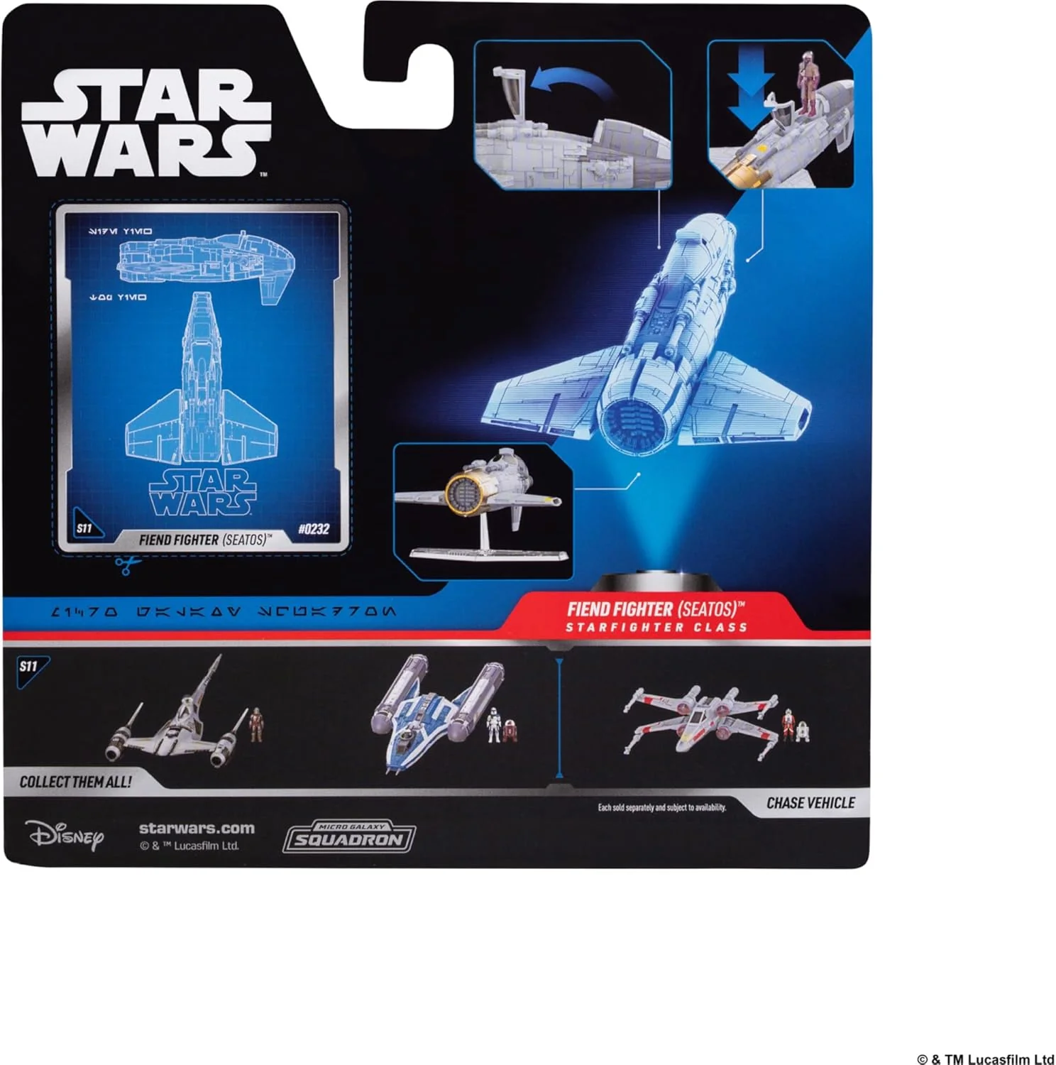 Jazwares SWJ0535 Fiend Fighter Fahrzeug (ca. 12,5 cm) mit Star Navigator Guard Pilot Micro-Figur (ca. 2,5 cm) – Series 11 - Image 5