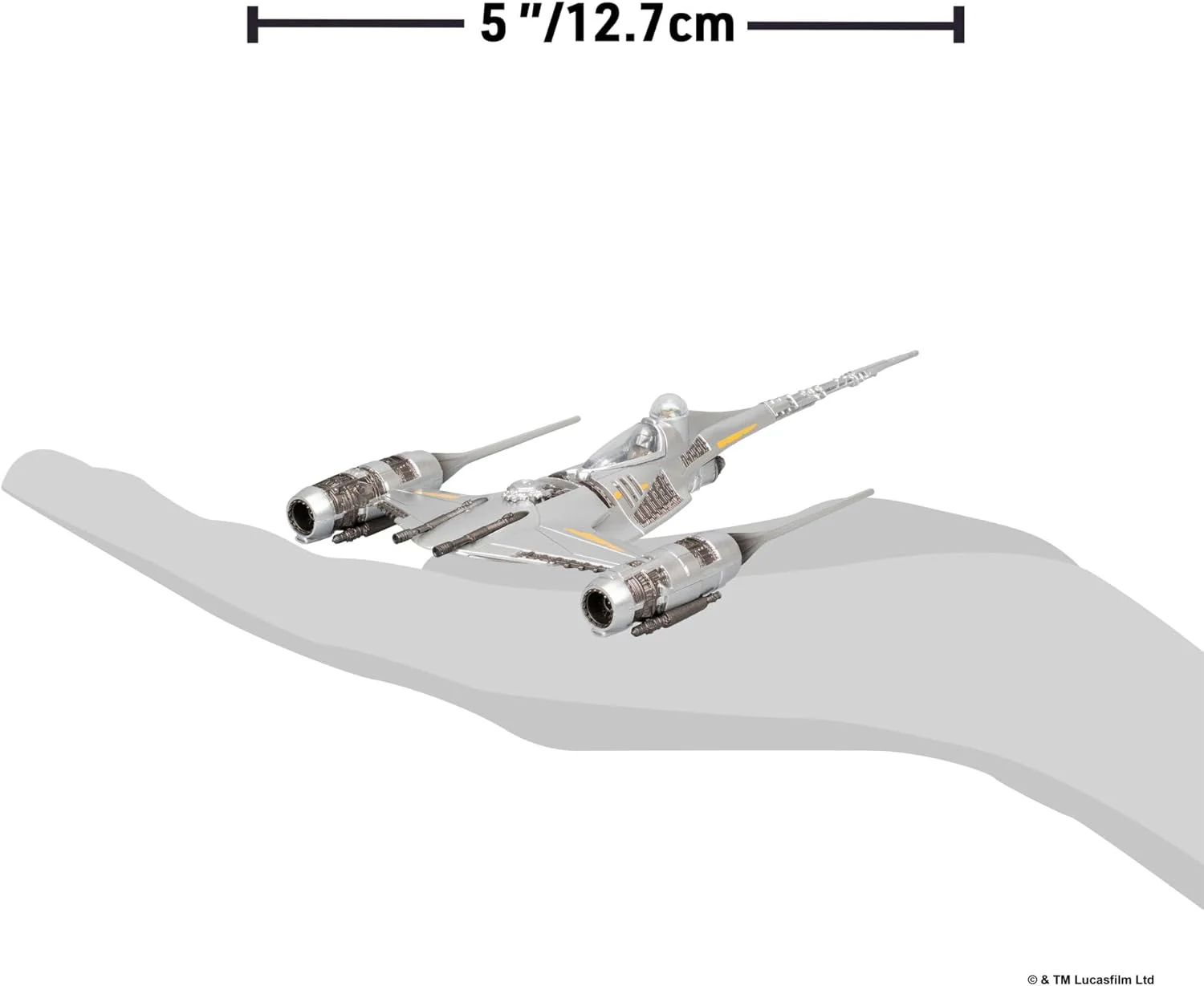Star Wars™ Micro Galaxy Squadron SWJ0537 - N-1 Sternenjäger des Mandalorianers (Armada Edition) - offizielles 12,5 cm großes Fahrzeug mit 2 Micro-Figuren (2,5 cm - Image 5
