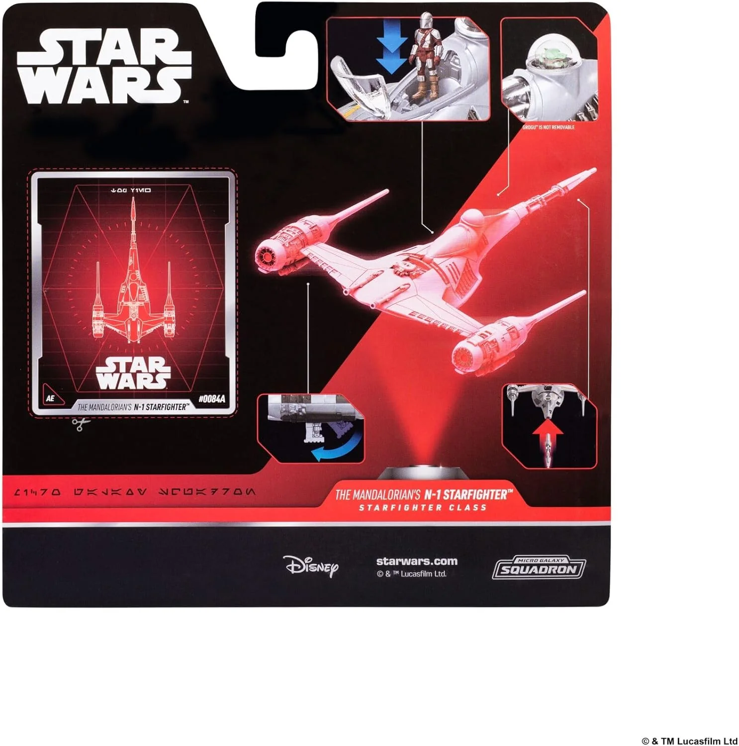 Star Wars™ Micro Galaxy Squadron SWJ0537 - N-1 Sternenjäger des Mandalorianers (Armada Edition) - offizielles 12,5 cm großes Fahrzeug mit 2 Micro-Figuren (2,5 cm - Image 7