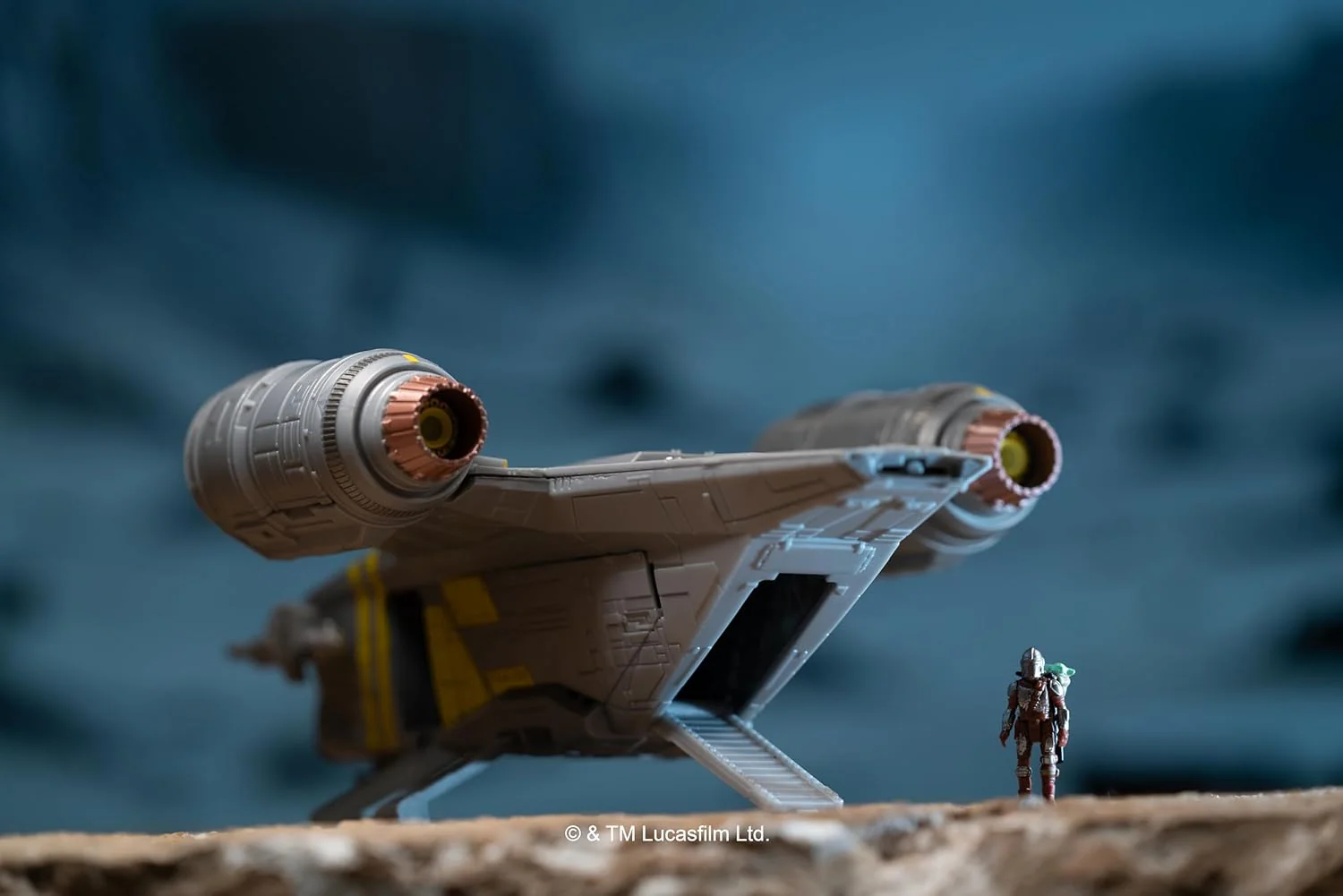 Star Wars™ Micro Galaxy Squadron SWJ0543 - Razor Crest - offizielles 18 cm großes Fahrzeug mit 1 Micro-Figur (2,5 cm - Image 2