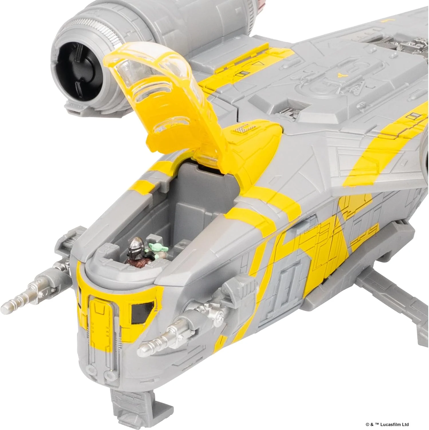 Star Wars™ Micro Galaxy Squadron SWJ0543 - Razor Crest - offizielles 18 cm großes Fahrzeug mit 1 Micro-Figur (2,5 cm - Image 6