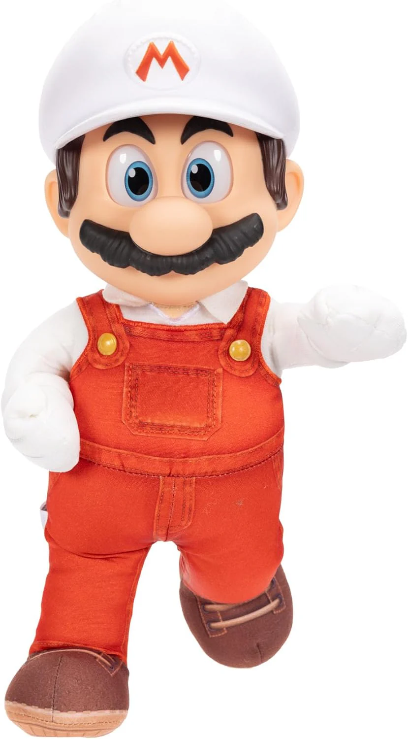 „Super Mario Galaxy“-Film: Bewegliches „Fire Mario“-Plüschtier, 35 cm, offiziell lizenziert von Jakks Pacific, Stofftier mit beweglichem Kopf, Nintendo-Sammlerstück, ab 3 Jahren - Image 5