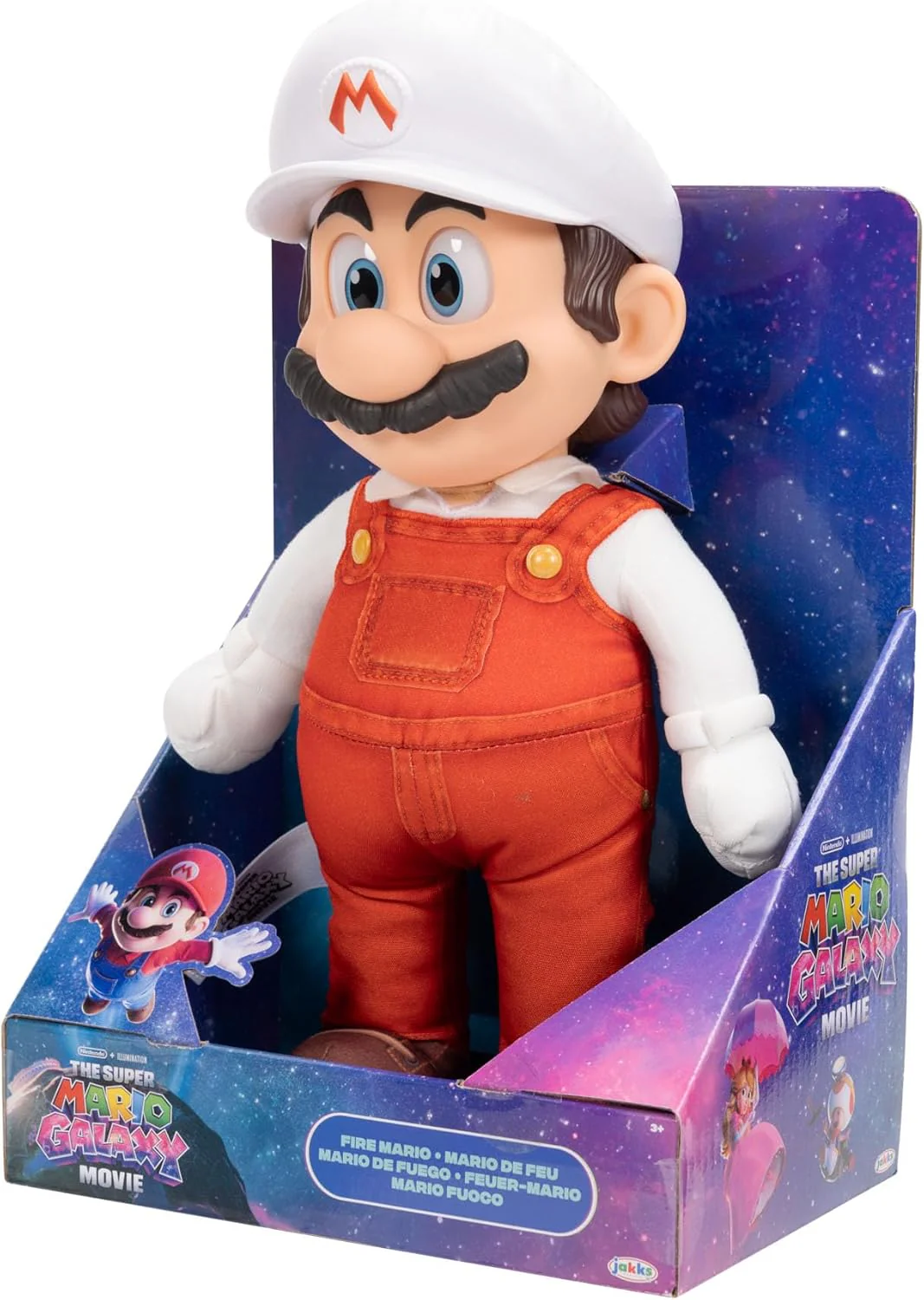 „Super Mario Galaxy“-Film: Bewegliches „Fire Mario“-Plüschtier, 35 cm, offiziell lizenziert von Jakks Pacific, Stofftier mit beweglichem Kopf, Nintendo-Sammlerstück, ab 3 Jahren - Image 6