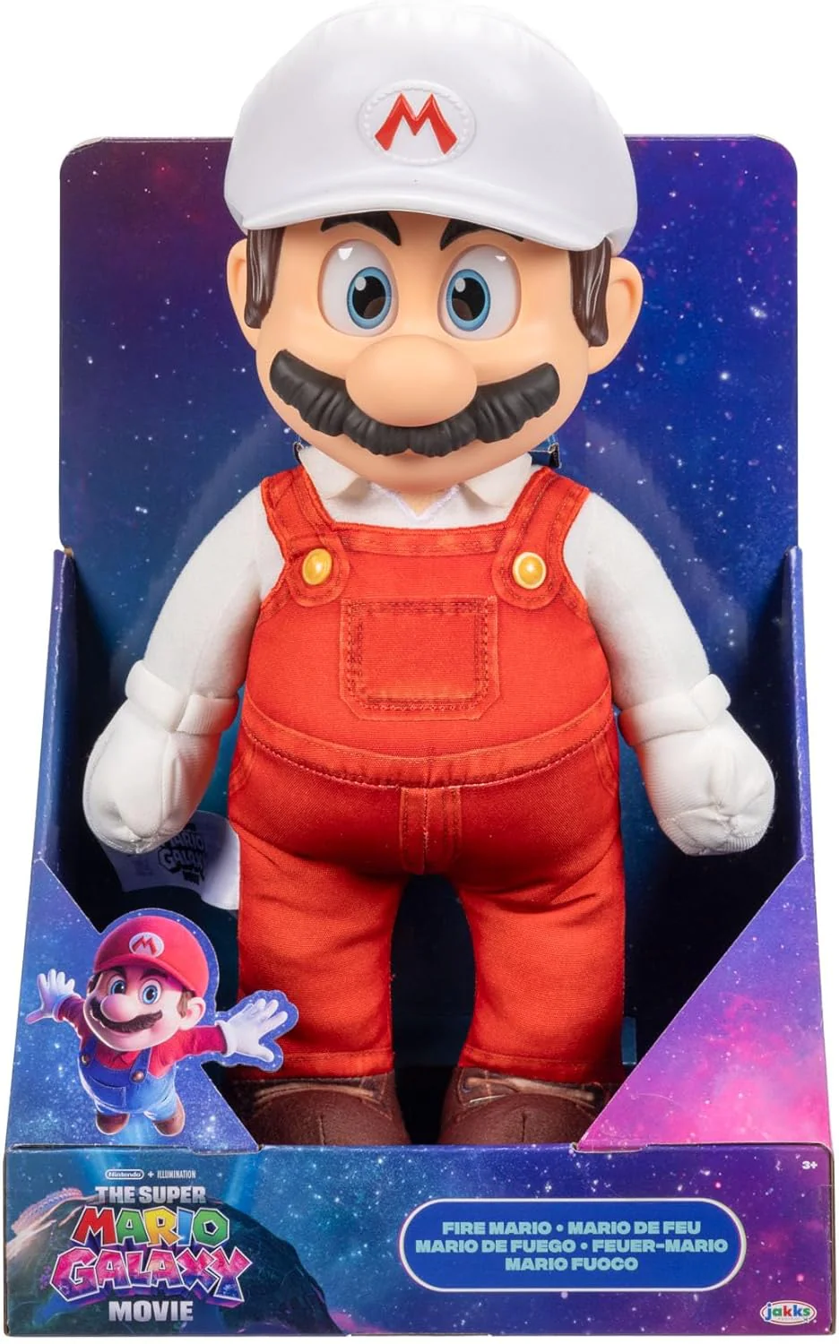 „Super Mario Galaxy“-Film: Bewegliches „Fire Mario“-Plüschtier, 35 cm, offiziell lizenziert von Jakks Pacific, Stofftier mit beweglichem Kopf, Nintendo-Sammlerstück, ab 3 Jahren - Image 7
