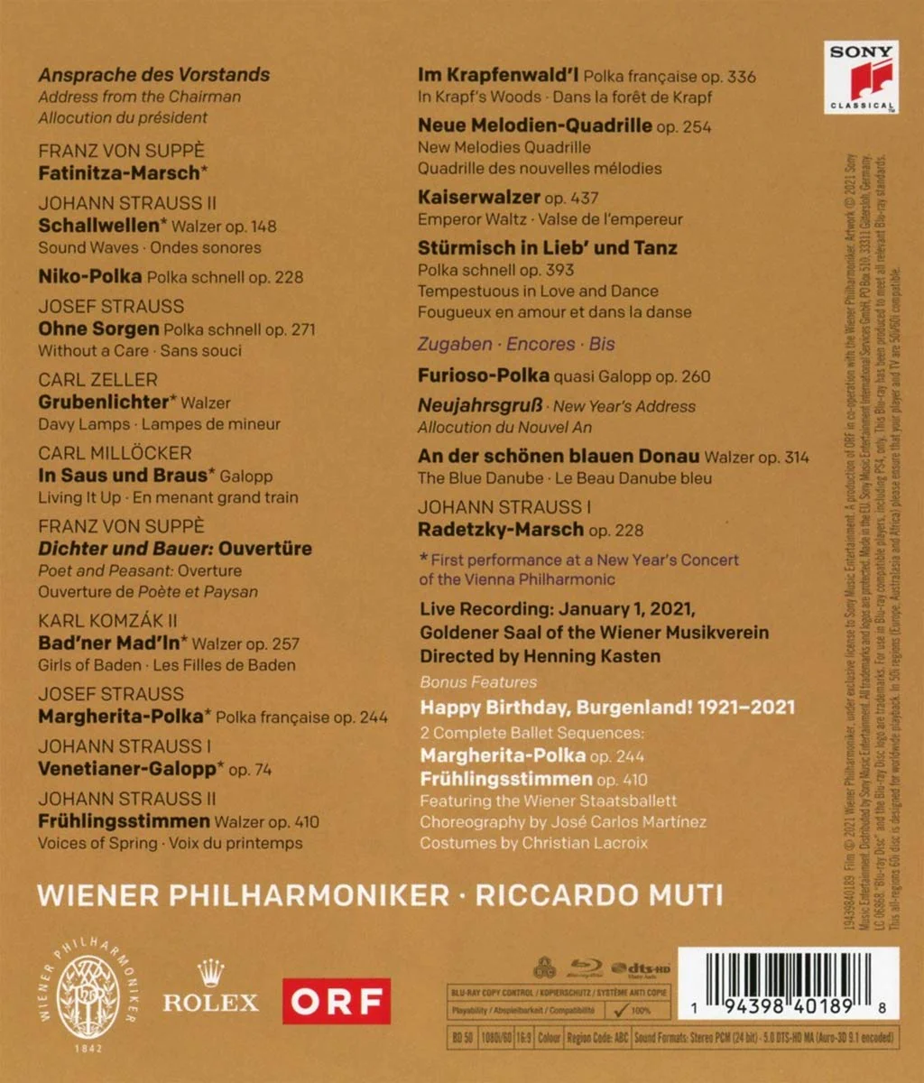 Neujahrskonzert 2021 / New Year's Concert 2021 - Riccardo Muti - Image 2