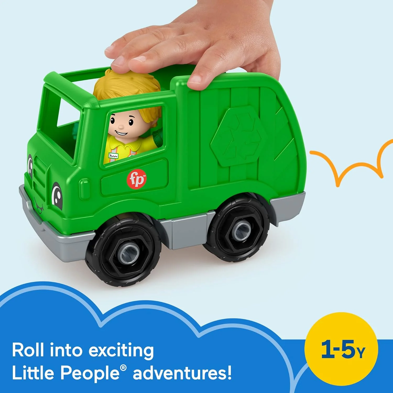 Fisher-Price Little People Recycle Truck - Image 6