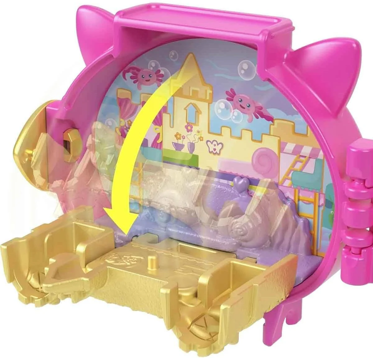 Polly Pocket Collectible Axolotl Pet Compact Playset for Girls Ages 4 and Up - Image 5
