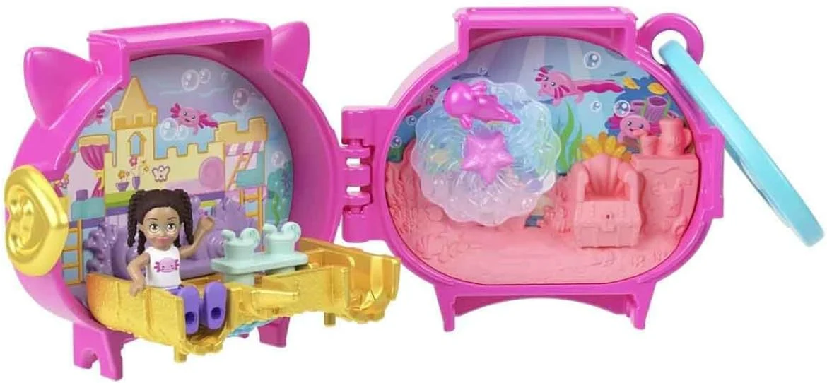 Polly Pocket Collectible Axolotl Pet Compact Playset for Girls Ages 4 and Up - Image 6