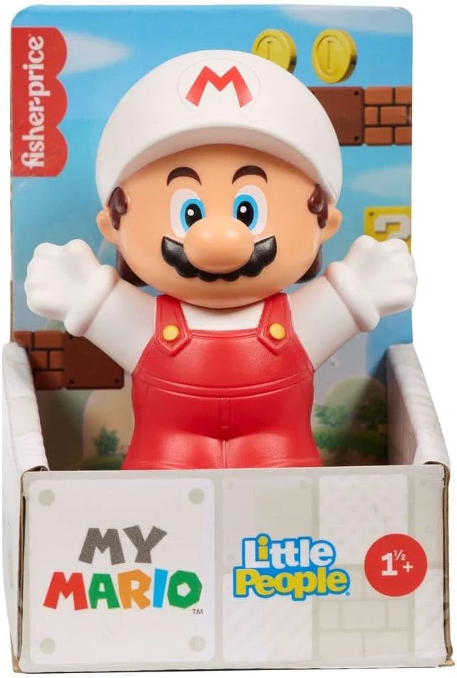 My Mario Fisher-Price Little People 7 cm, My Mario Fire Mario Action Figures For Kids - Image 2