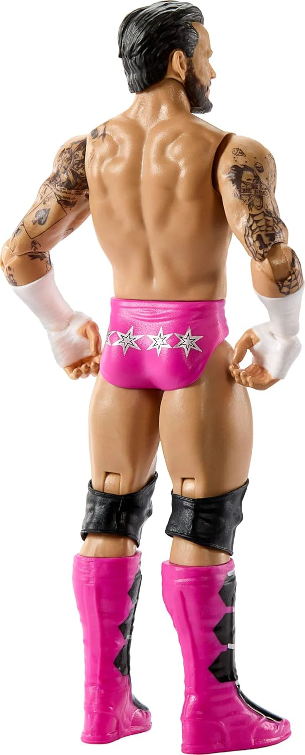 Mattel WWE CM Punk Action Figure, Main Event Series #164, 6-inch Collectible Superstar with 14 Articulation Points & Life-Like Look, JHJ07 - Image 2