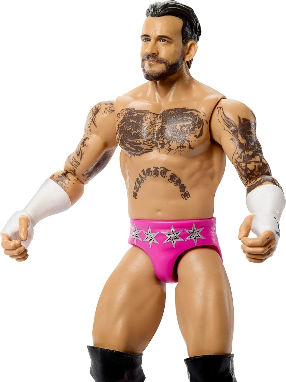 Mattel WWE CM Punk Action Figure, Main Event Series #164, 6-inch Collectible Superstar with 14 Articulation Points & Life-Like Look, JHJ07 - Image 3
