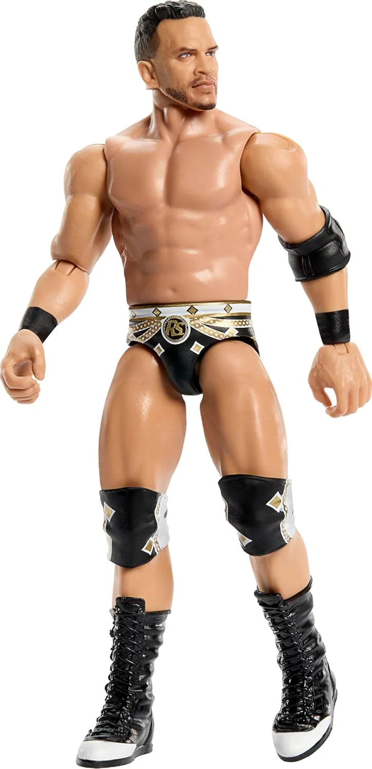 Mattel WWE Ricky Saints Action Figure, Main Event Series #164, 6-inch Collectible Superstar with 14 Articulation Points & Life-Like Look, JHJ09 - Image 3