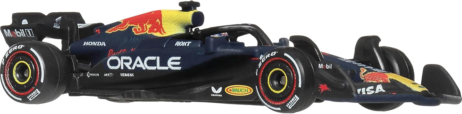 Hot Wheels 1:64 Scale Premium Die-Cast Oracle Red Bull Racing – Max Verstappen #1 Formula 1 Collectible Toy Race Car with Real Riders Tires & Metal/Metal Body & Chassis, JKD83 - Image 2