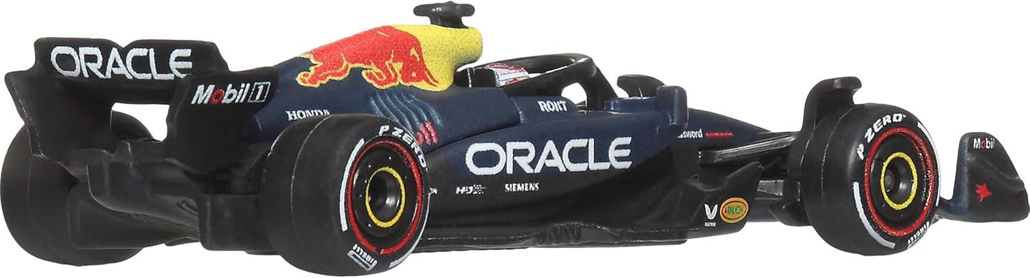 Hot Wheels 1:64 Scale Premium Die-Cast Oracle Red Bull Racing – Max Verstappen #1 Formula 1 Collectible Toy Race Car with Real Riders Tires & Metal/Metal Body & Chassis, JKD83 - Image 4