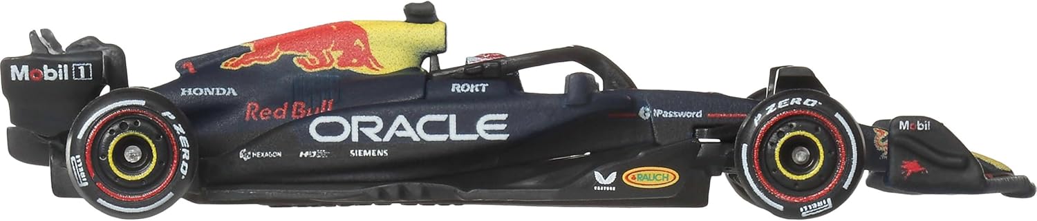 Hot Wheels 1:64 Scale Premium Die-Cast Oracle Red Bull Racing – Max Verstappen #1 Formula 1 Collectible Toy Race Car with Real Riders Tires & Metal/Metal Body & Chassis, JKD83 - Image 5