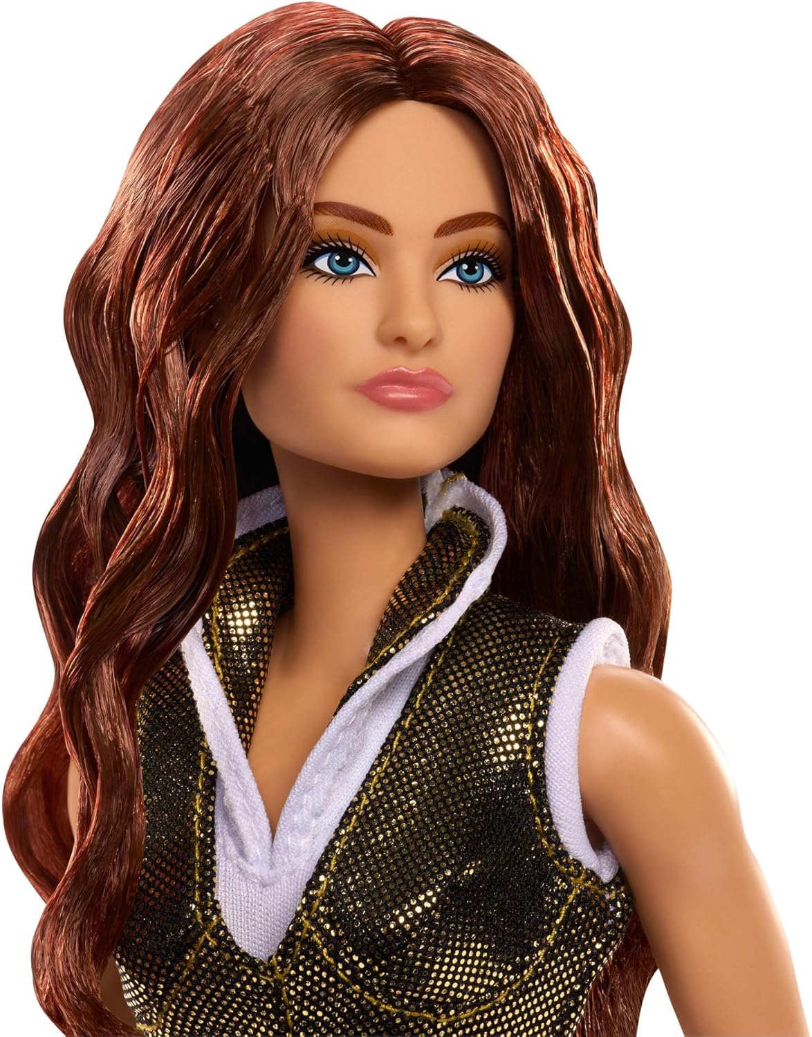 Barbie Signature-Puppe, Teela-Sammelfigur im Jumpsuit, mit Schwert, Puppenständer und Display-Verpackung, Motu Film-Thema, JKG65 - Image 3