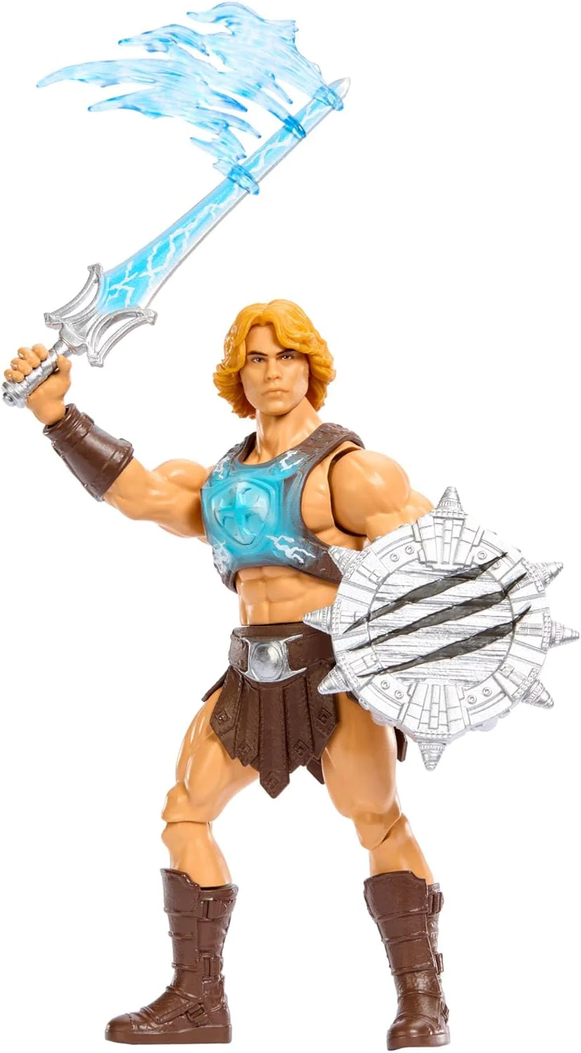 Masters of the Universe - He-Man con colpo di Spada del Potere, action figure con movimento di rotazione e rilascio ispirata all'eroe nel film MOTU 2026, 6+ anni, JKJ02 - Image 4