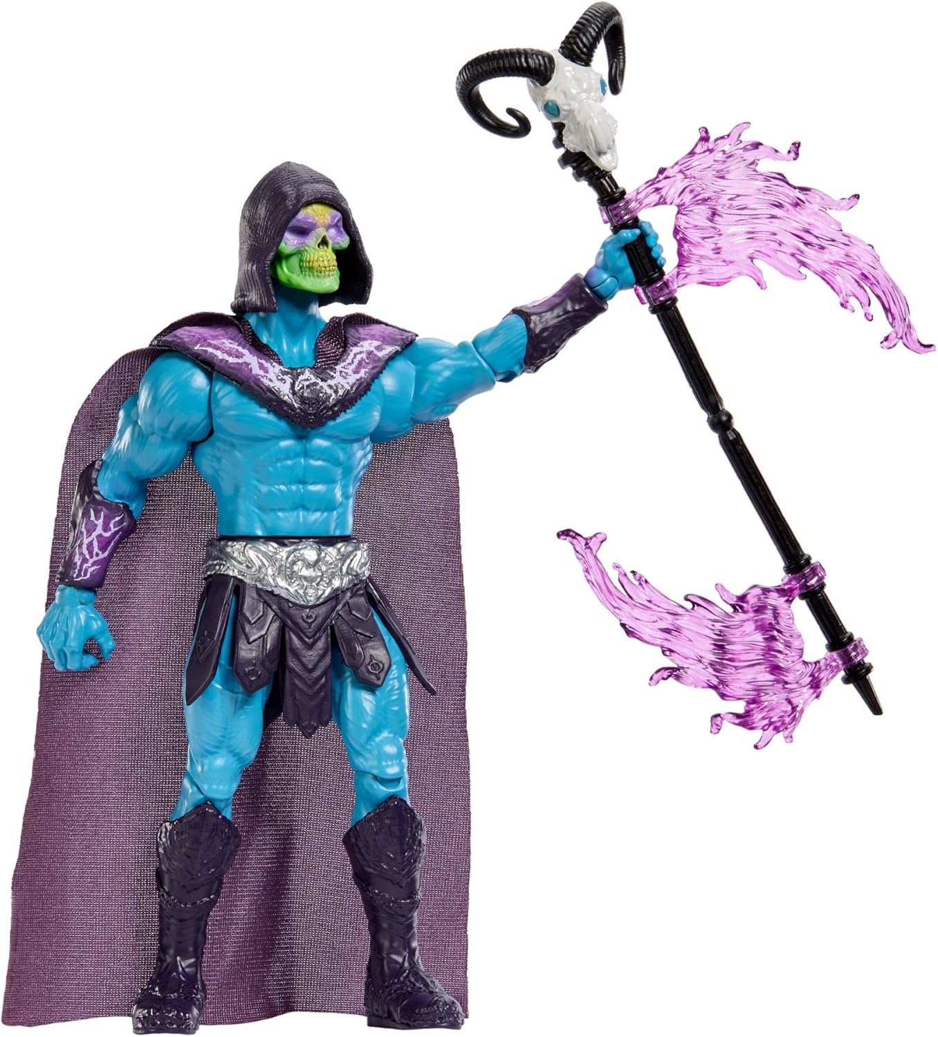 Masters of the Universe - Skeletor, action figure con scettro Havoc e movimento d'attacco rotante, design ispirato al cattivo del film Masters of the Universe 2026, 6+ anni, JKJ00 - Image 3