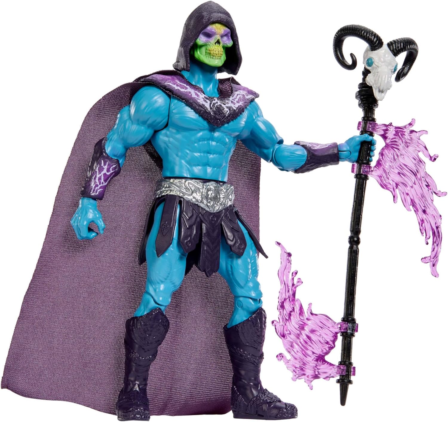 Masters of the Universe - Skeletor, action figure con scettro Havoc e movimento d'attacco rotante, design ispirato al cattivo del film Masters of the Universe 2026, 6+ anni, JKJ00 - Image 4