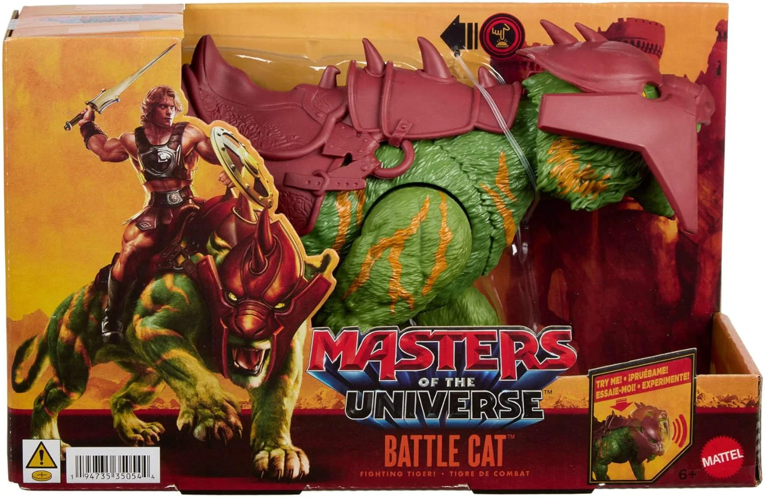 Masters of the Universe Film 2026 Battle Cat Figur mit Beißaction und fünf verschiedenen Brüllfunktionen, ca. 14 cm große Tigerkreatur mit Rüstung, JKJ04 - Image 2