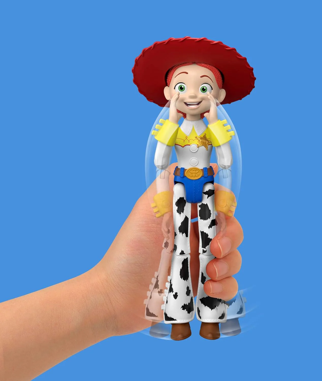 Mattel Disney and Pixar Toy Story 5 Critter Talk Jessie, 12 Inch Posable Action Figure Toy & Jimmy Dean, 35 Plus Movie Sounds & Phrases, English version, JKL99 - Image 3