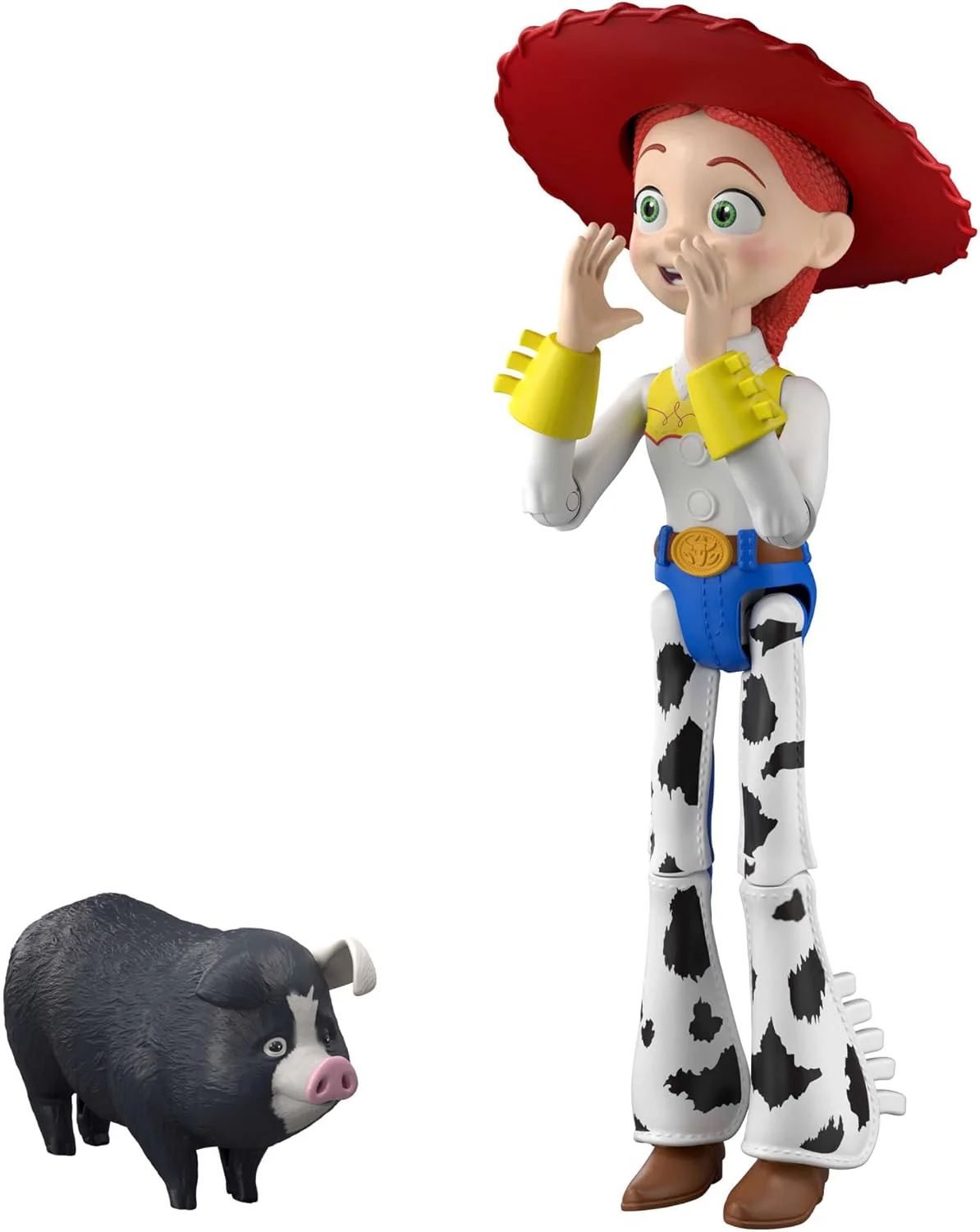 Mattel Disney and Pixar Toy Story 5 Critter Talk Jessie, 12 Inch Posable Action Figure Toy & Jimmy Dean, 35 Plus Movie Sounds & Phrases, English version, JKL99 - Image 4