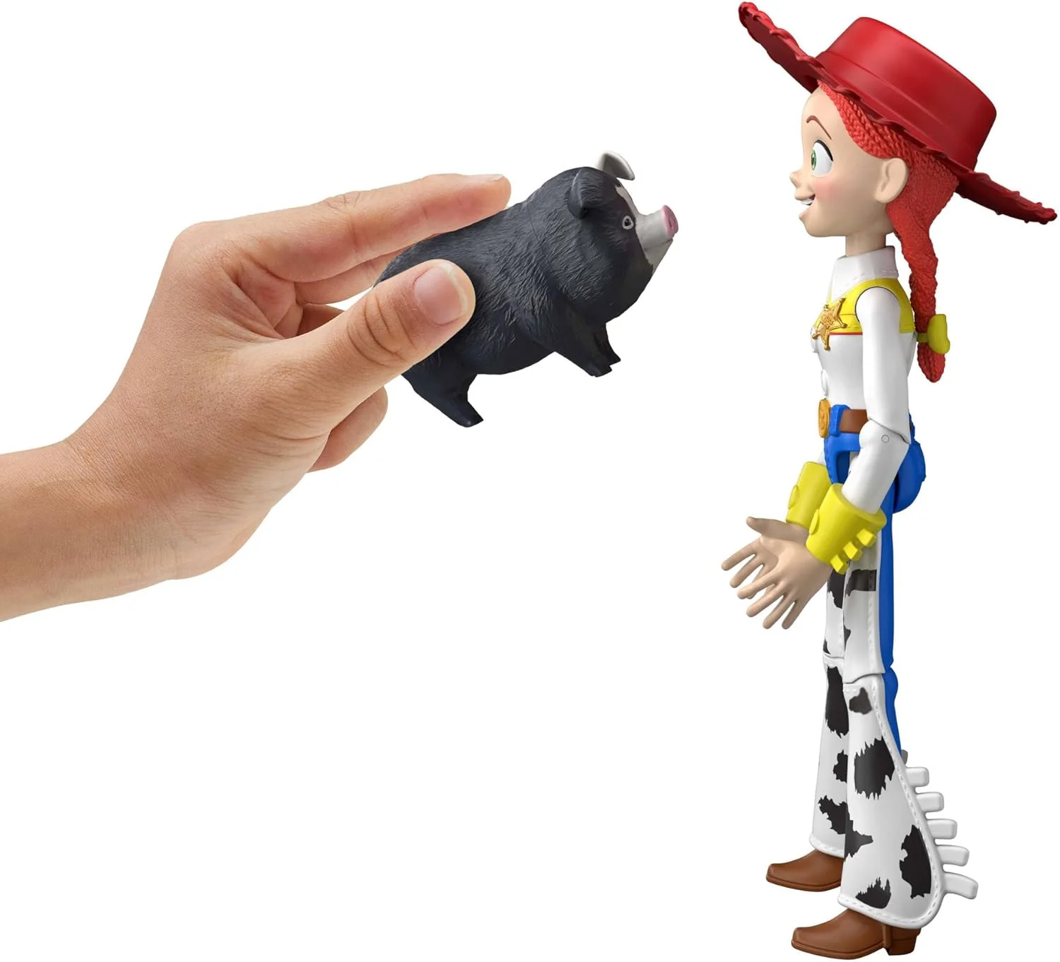 Mattel Disney and Pixar Toy Story 5 Critter Talk Jessie, 12 Inch Posable Action Figure Toy & Jimmy Dean, 35 Plus Movie Sounds & Phrases, English version, JKL99 - Image 6