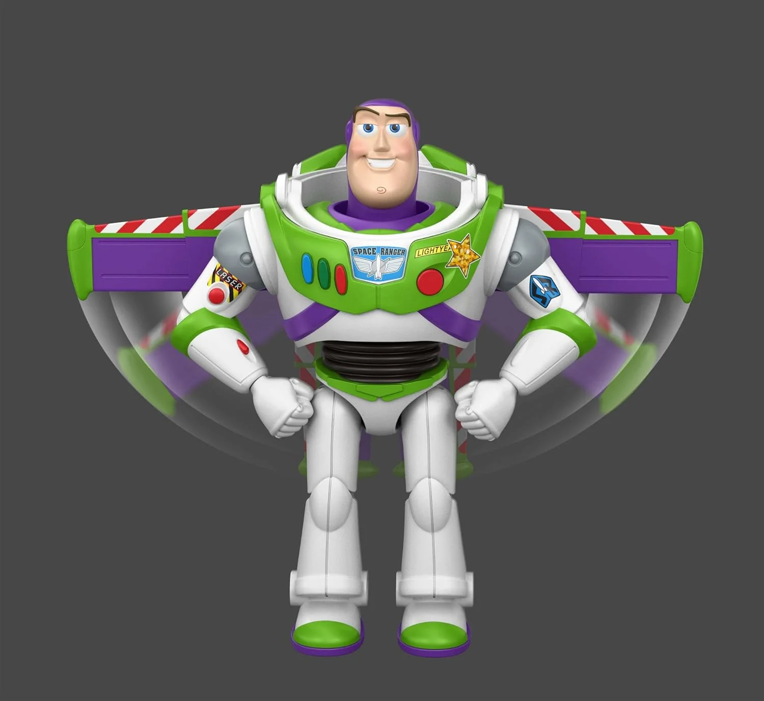 Mattel Disney Pixar Toy Story 5 Figur, große startbereite Buzz Lightyear-Figur, 25 cm Filmdesign 12 bewegliche Gelenke, JKV39 - Image 5