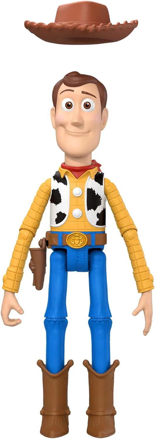 Mattel Disney Pixar Toy Story 5 - Woody, action figure da 23,5cm con 14 punti di articolazione, cappello removibile e design fedele al film 2026, 3+ anni, JKV14 - Image 3