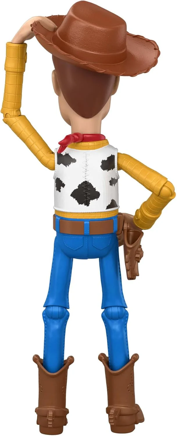 Mattel Disney Pixar Toy Story 5 - Woody "Ciao, amico!", action figure da 30cm con 14 articolazioni mobili, funzione speciale per salutare con il cappello e design dal film, 3+ anni, JKV38 - Image 2