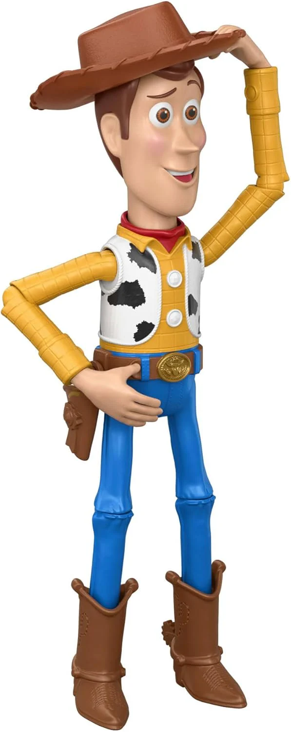 Mattel Disney Pixar Toy Story 5 - Woody "Ciao, amico!", action figure da 30cm con 14 articolazioni mobili, funzione speciale per salutare con il cappello e design dal film, 3+ anni, JKV38 - Image 3