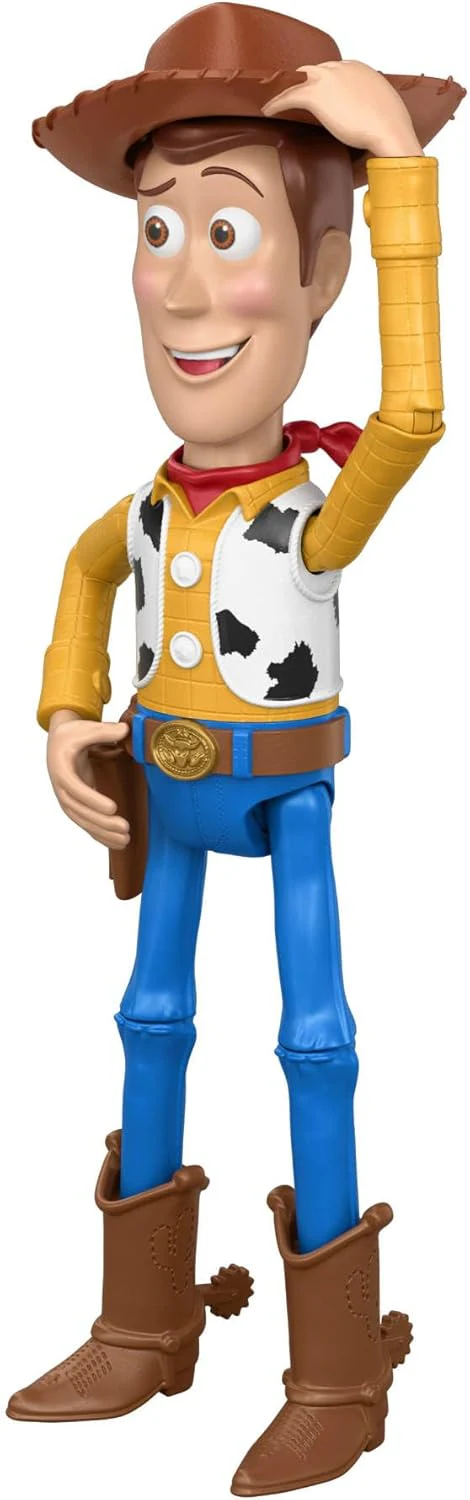 Mattel Disney Pixar Toy Story 5 - Woody "Ciao, amico!", action figure da 30cm con 14 articolazioni mobili, funzione speciale per salutare con il cappello e design dal film, 3+ anni, JKV38 - Image 4