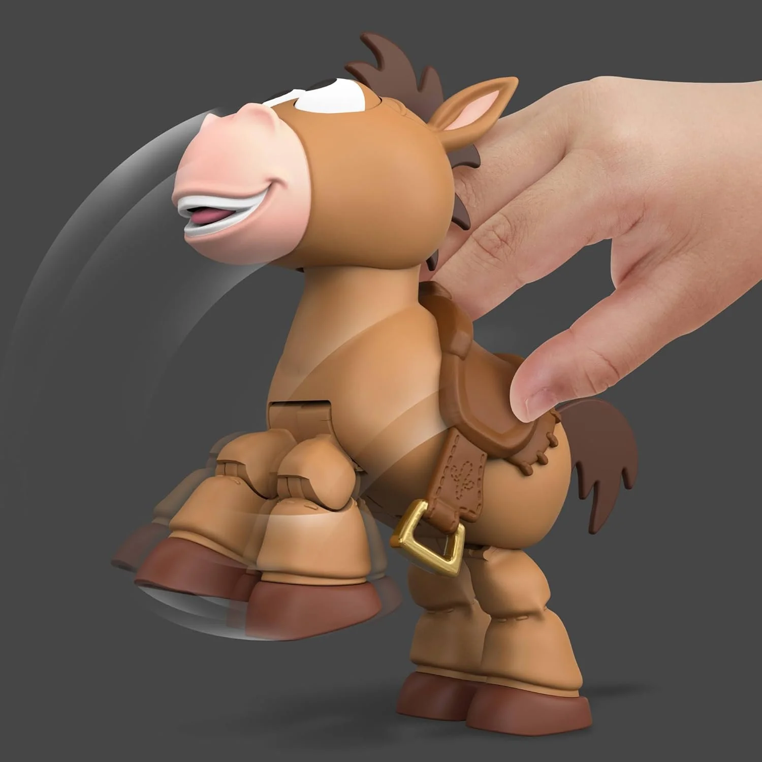 Mattel Disney and Pixar Toy Story 5 Posing Horse Figure with Sounds, Lil Partner Bullseye Touch Activated Play Positions, JKV48 - Image 2
