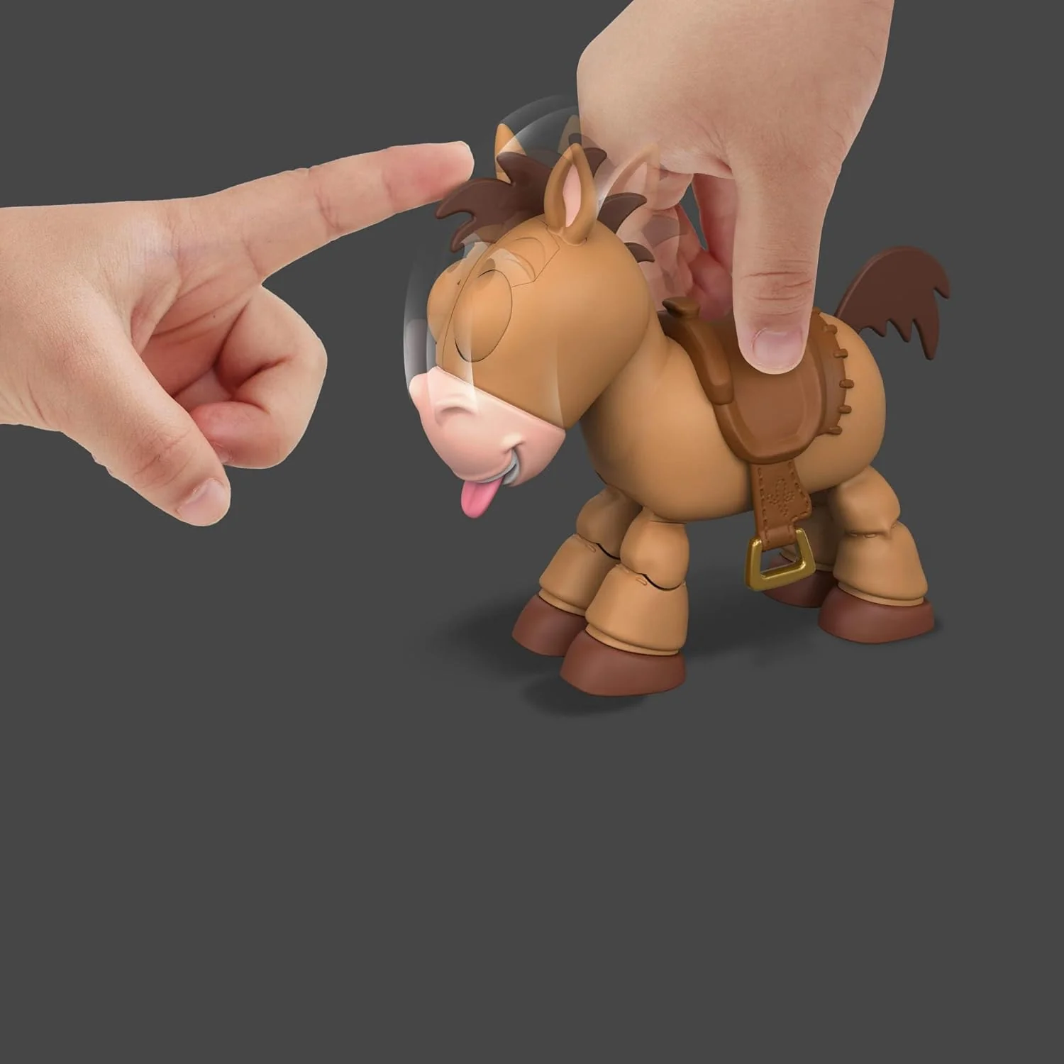 Mattel Disney and Pixar Toy Story 5 Posing Horse Figure with Sounds, Lil Partner Bullseye Touch Activated Play Positions, JKV48 - Image 4