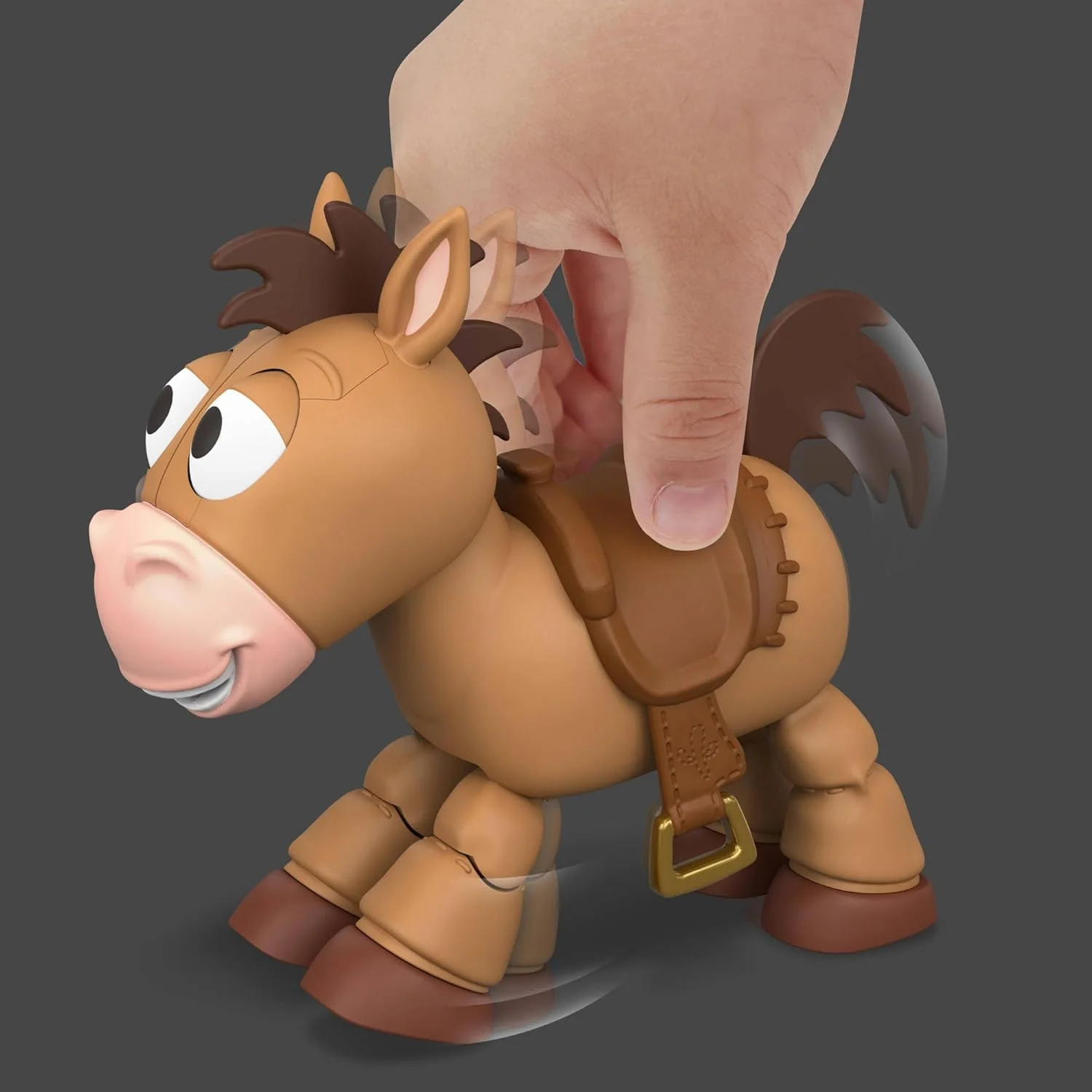 Mattel Disney and Pixar Toy Story 5 Posing Horse Figure with Sounds, Lil Partner Bullseye Touch Activated Play Positions, JKV48 - Image 5