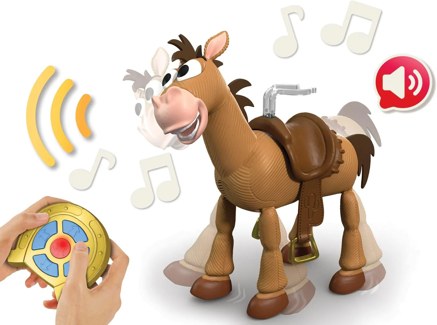 Mattel Disney Pixar Toy Story 5 Hü Hott Bully, maßstabsgetreu zu Einer 30 cm großen Figur gestaltet, Spielzeugpferd mit Fernsteuerung, Geräuschen und Clip für separat erhältliche Figur., JKV52 - Image 2