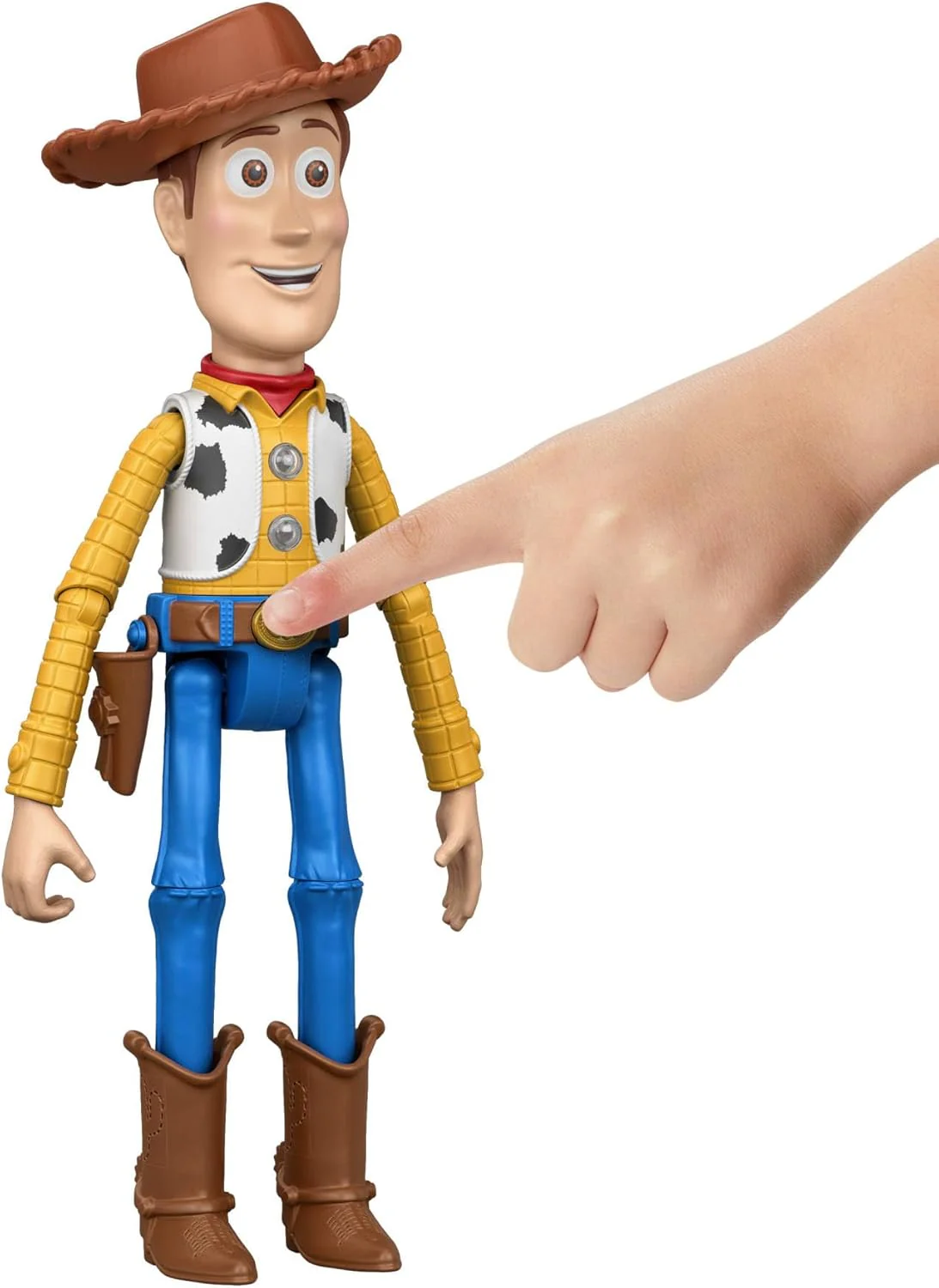 Mattel Disney Pixar Toy Story 5 - Woody, personaggio interattivo da 18cm che ripete le frasi del film e interagisce con gli altri personaggi della serie quando sono vicini, JKV25 - Image 2