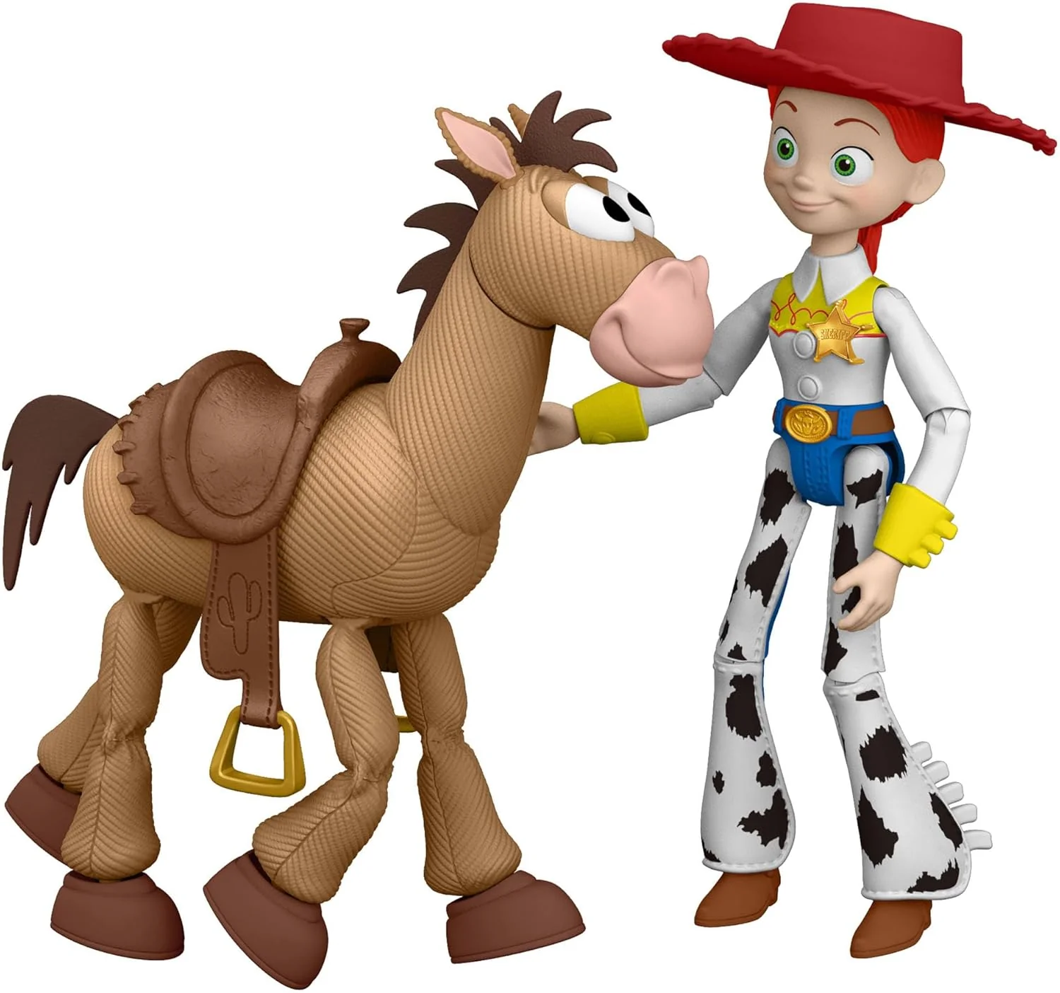 Mattel Disney and Pixar Toy Story 5 Playscale Posable 7 Inch Action Figures 2 Pack, Jessie & Bullseye, Removable Cowboy Hat, JKV21 - Image 2