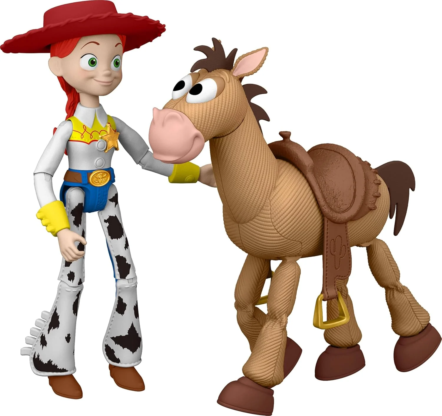 Mattel Disney and Pixar Toy Story 5 Playscale Posable 7 Inch Action Figures 2 Pack, Jessie & Bullseye, Removable Cowboy Hat, JKV21 - Image 5