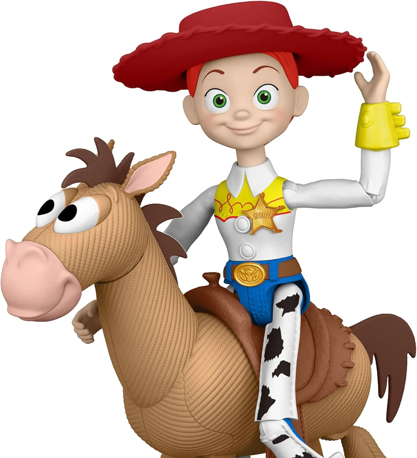 Mattel Disney and Pixar Toy Story 5 Playscale Posable 7 Inch Action Figures 2 Pack, Jessie & Bullseye, Removable Cowboy Hat, JKV21 - Image 6